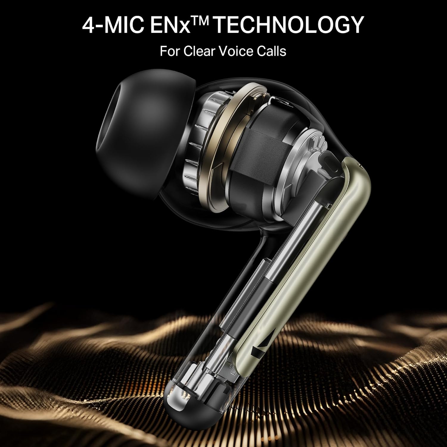 boAt Airdopes 141 Elite ANC (2025), ANC(~35dB), 4Mics ENx Tech, 42H Battery, Fast Charge,Stream Ad Free Music via App Support, IPX5, Bluetooth Earbuds, TWS Ear Buds Wireless Earphones with mic (Black)